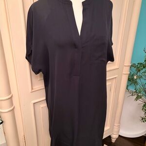 Vince Midnight Black Silk Dress
